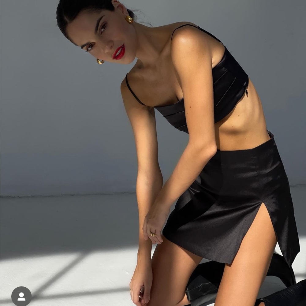 SilkHour Viral Split Skirt